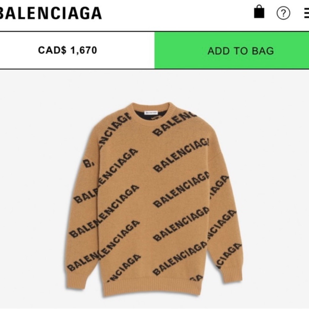 Balenciaga sale sweater